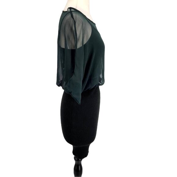 McGinn Slip Dress with Silk Sheer Top size Small - Picture 6 of 7
